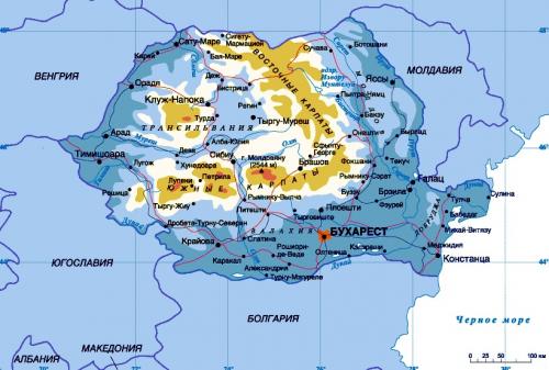 Картинки по запросу карта румынии с городами